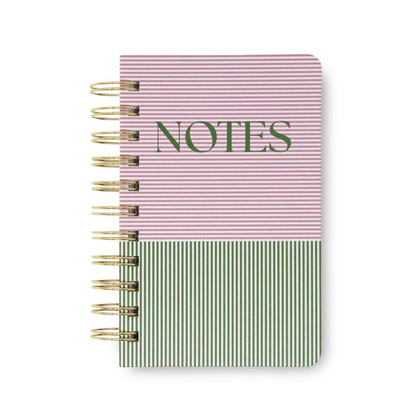 Spiral Notebook Pocket Petite Stripe