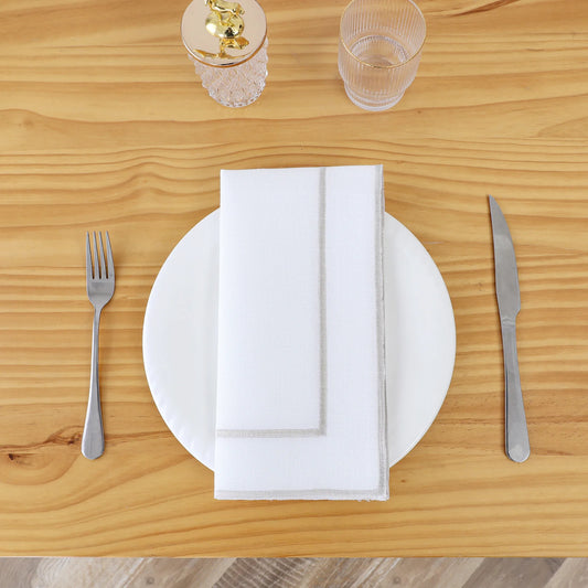 Grey Line Napkin 20" X 20" (set of 4)
