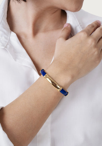 Forza Hinged Bangle Lapis