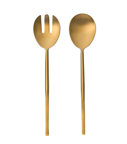 Gold Salad Servers