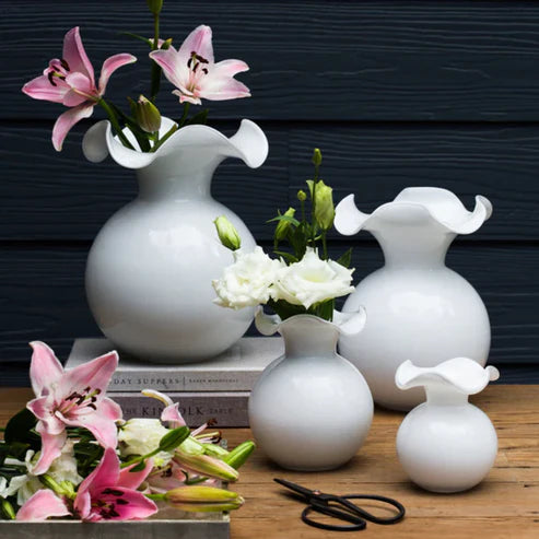 Vietri Hibiscus Glass Bud Vase