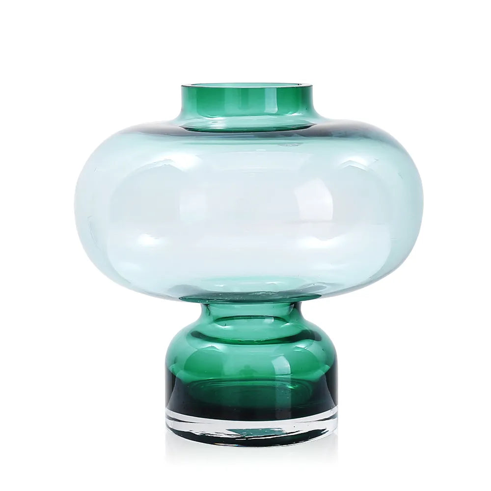Green Pot Belly Vase