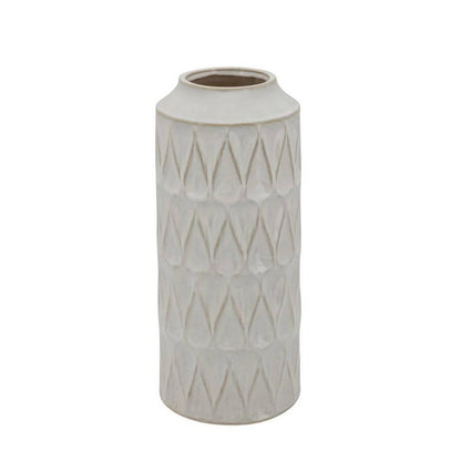 White Teardrop Vase 16"