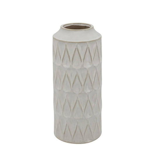 White Teardrop Vase 16"