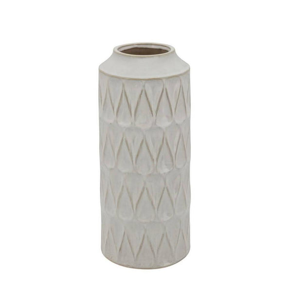 White Teardrop Vase 16"