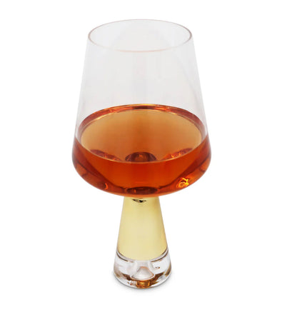 Gold Stem Wine Glasses Set of 6