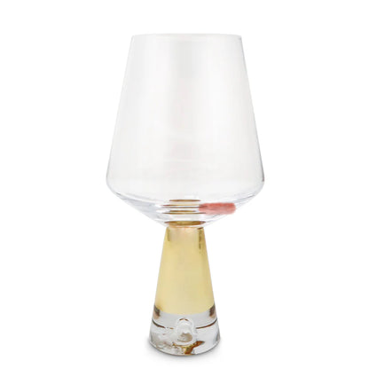 Gold Stem Wine Glasses Set of 6