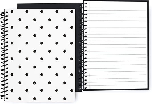 Black Spade Dot Sprial notebook