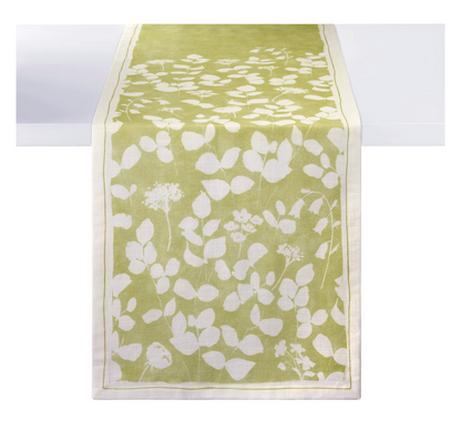 Fleur de Lin Green 90” Runner