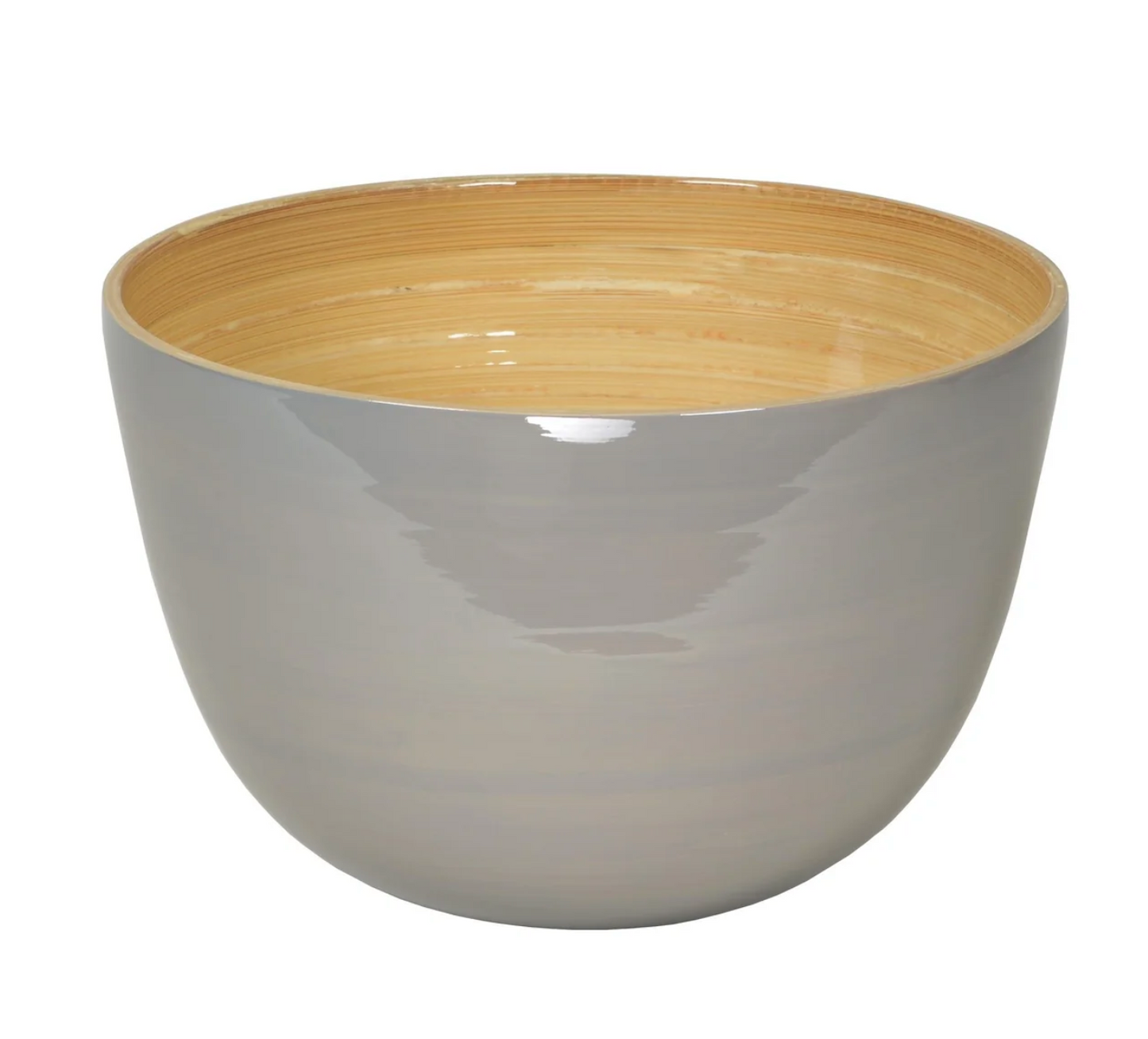 Bamboo Salad Bowl & Salad Server - Nature Grey