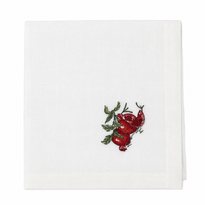 Washable Pomegranate Napkin - 20" X 20” Set of 4