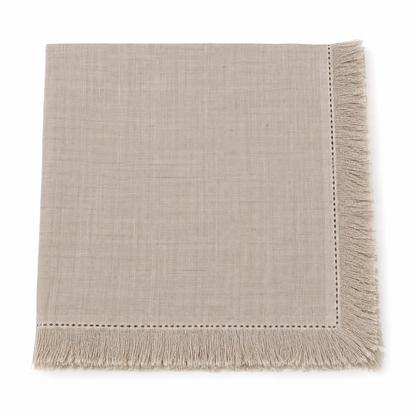 Natural Fringe Napkin 20"X20" Set of 4