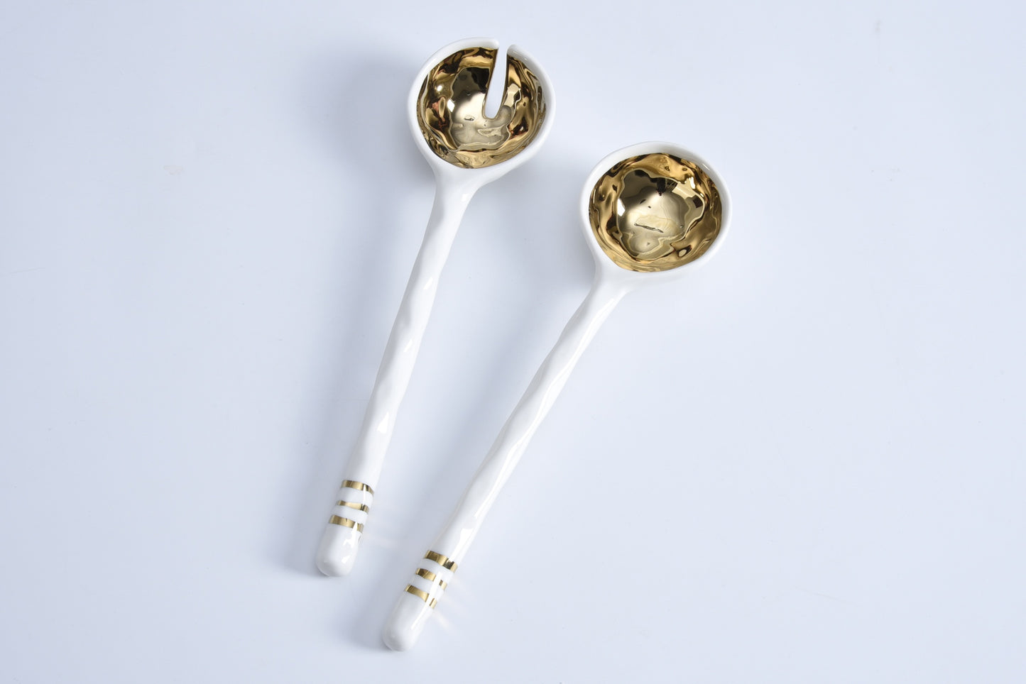 Porcelain Salad Server Set