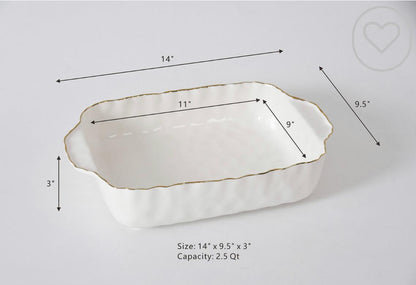 9” x 11” Portofino Rectangular Baking Dish