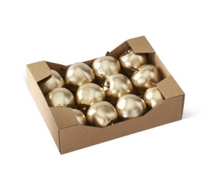 Gold Apple Set of 12
