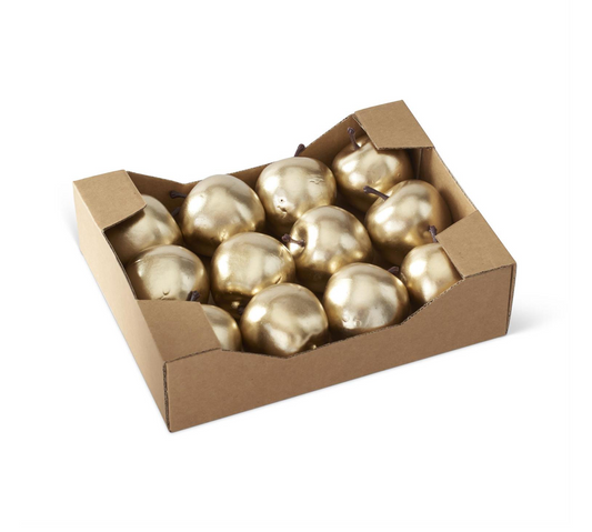 Gold Apple Set of 12