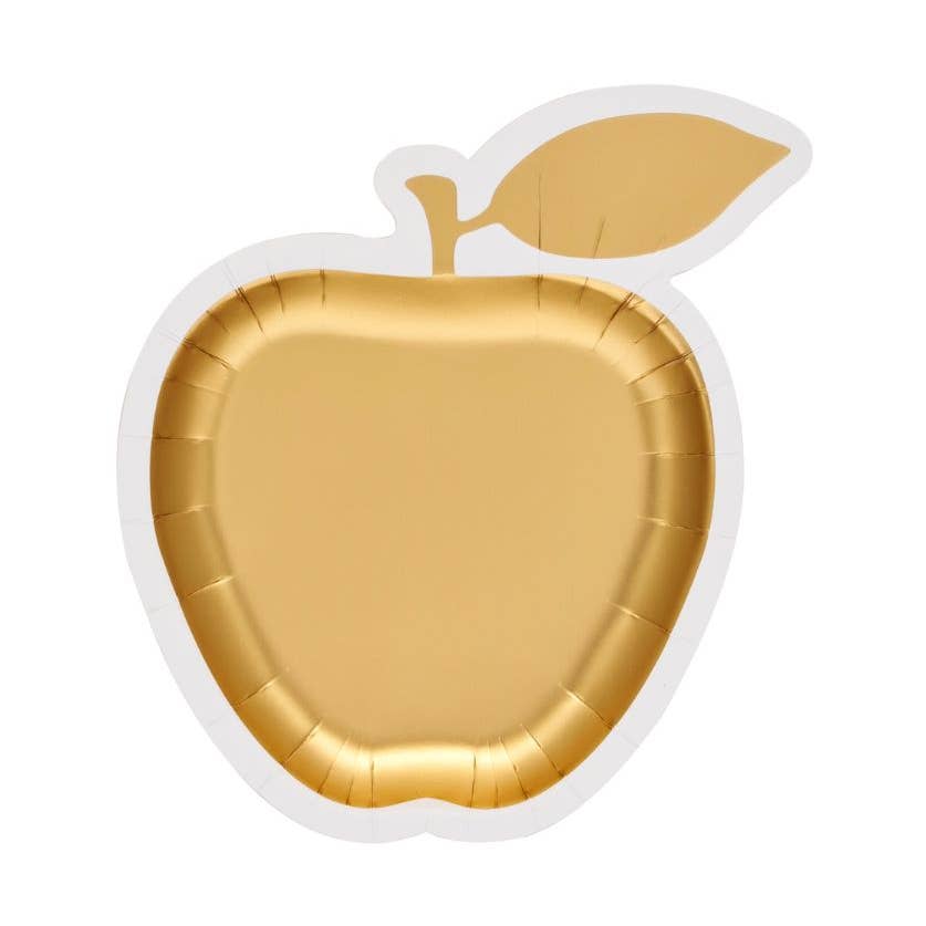 Golden Apple Die Cut Salad Plate