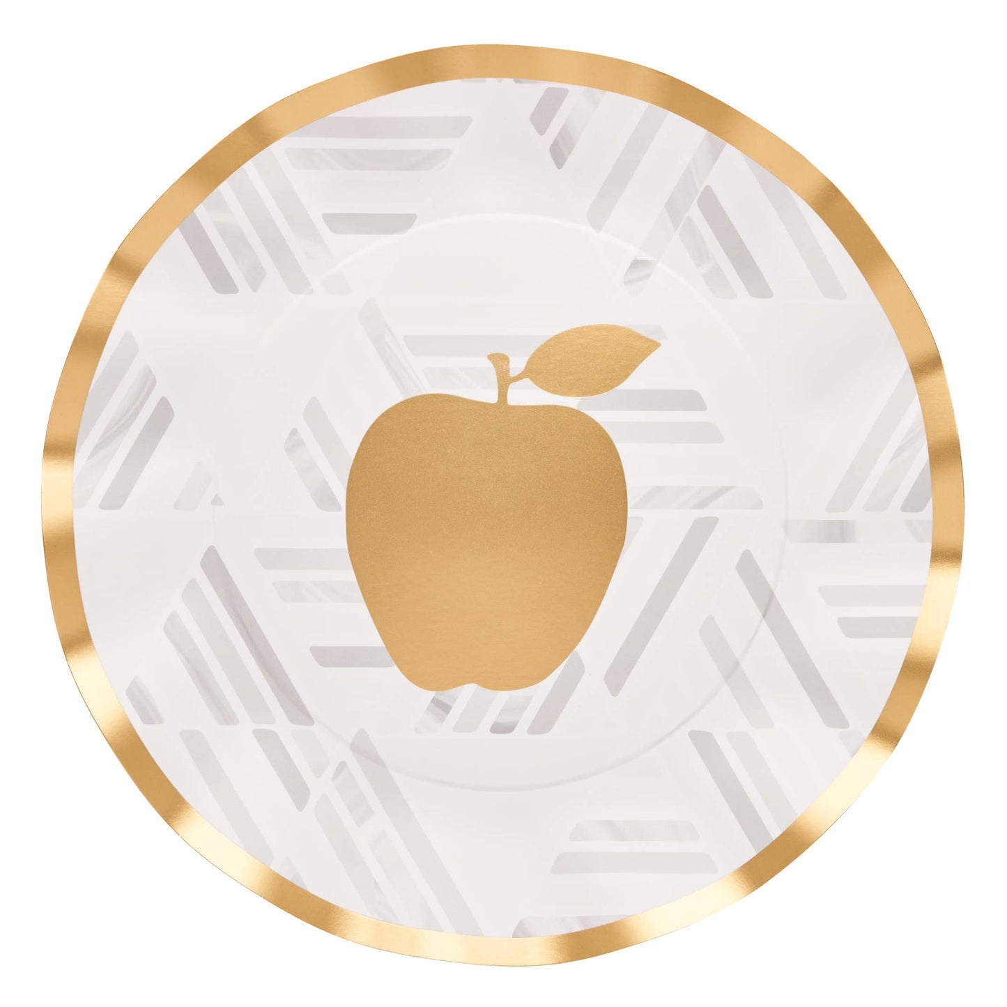Wavy Golden Apple Dinner Plate