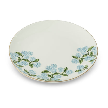 Blue Hydrangea Gold Rim Salad Plate 8” Set of 4