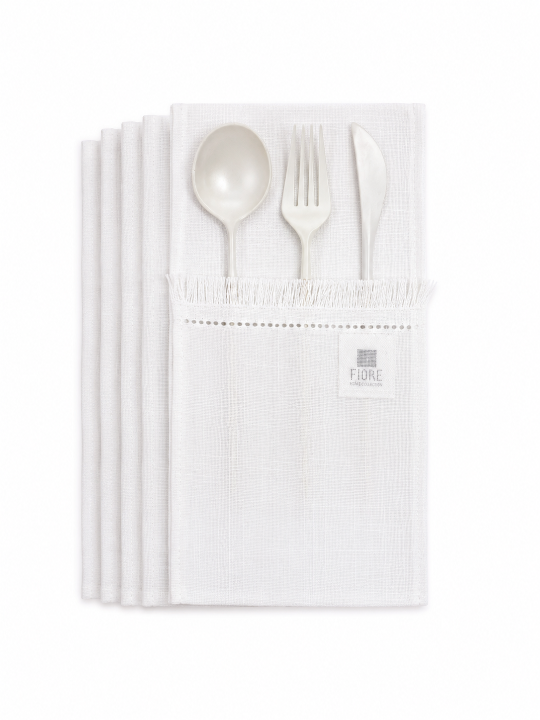 Frayed Edge Packet Napkin Set of 6