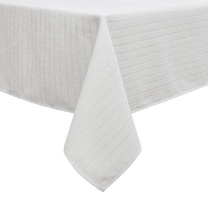 Chenille Caterpillar White Tablecloth