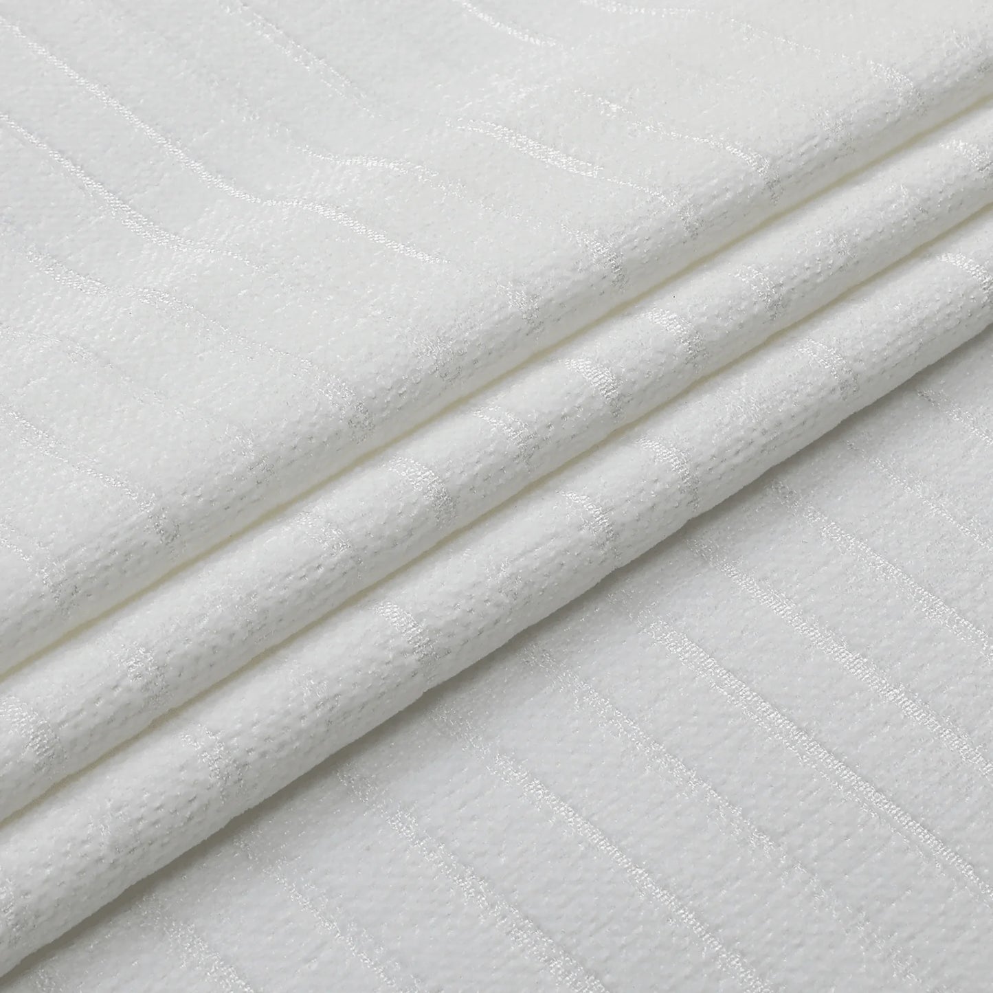 Chenille Caterpillar White Tablecloth