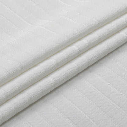 Chenille Caterpillar White Tablecloth