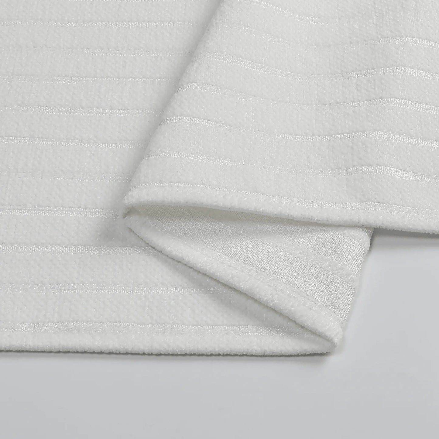 Chenille Caterpillar White Tablecloth