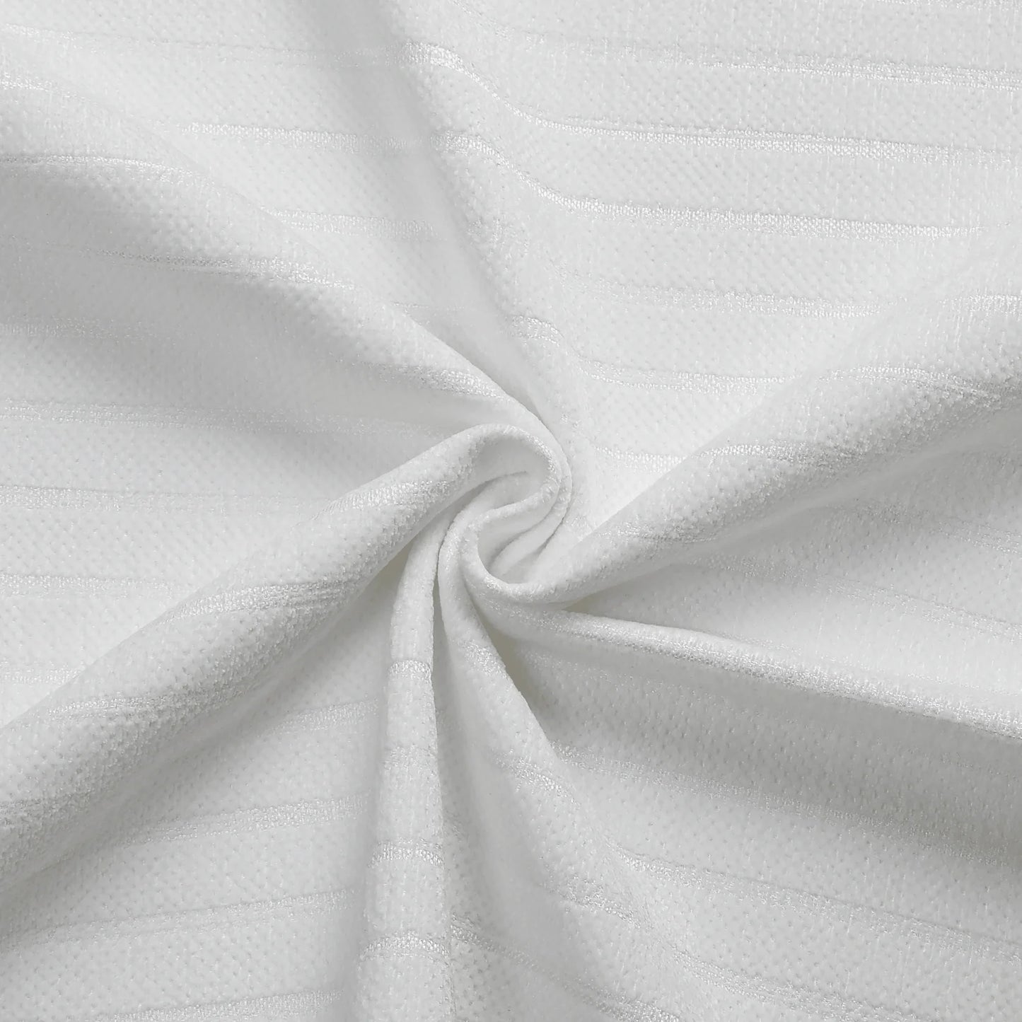 Chenille Caterpillar White Tablecloth