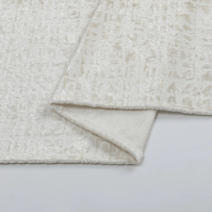 Velvet Patina Pearl White Tablecloth