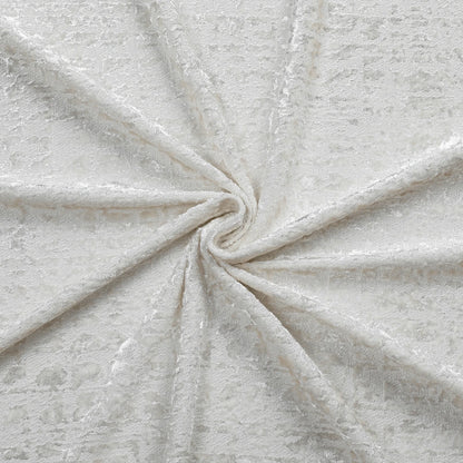 Velvet Patina Pearl White Tablecloth