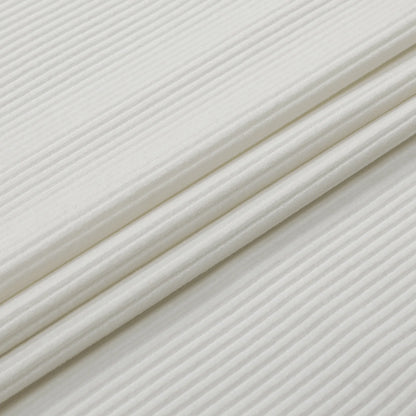 Velvet Ribbed White Tablecloth