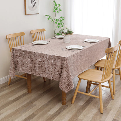 Velvet Patina Blush Taupe Tablecloth