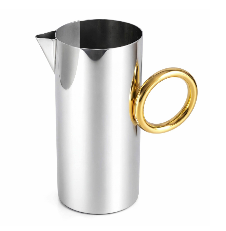 Sphere Pitcher With Gold Handle