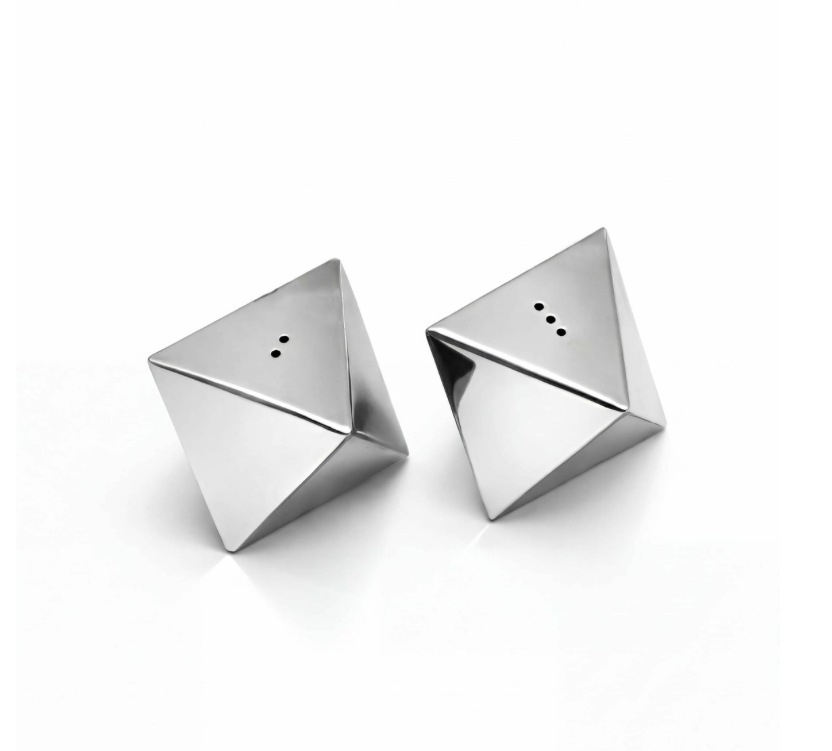 Stainless Steel Diamond Salt & Pepper