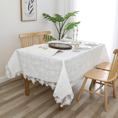 Lace Butterfly Lined Tablecloth