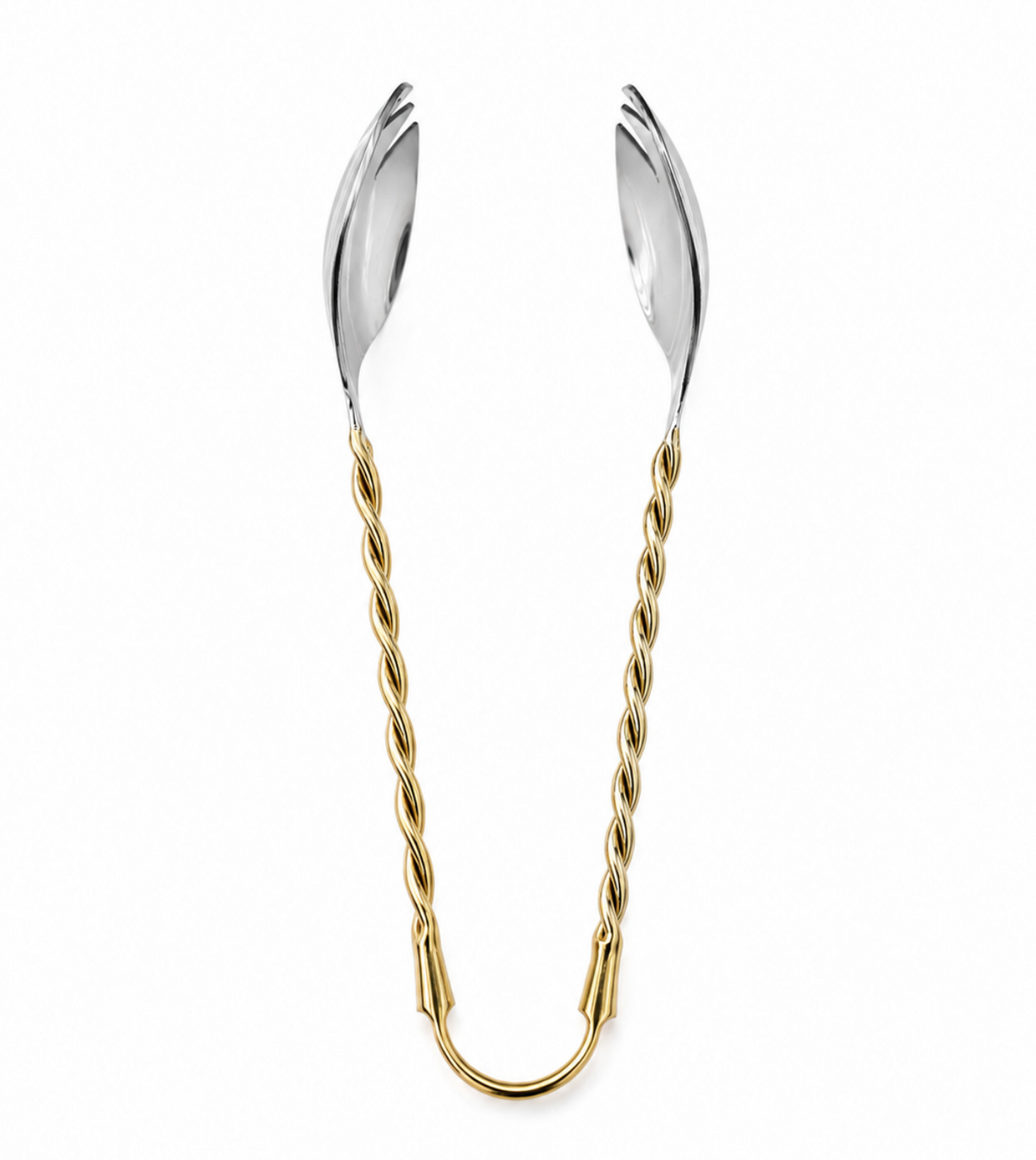 Gold/Silver Twisted Tongs