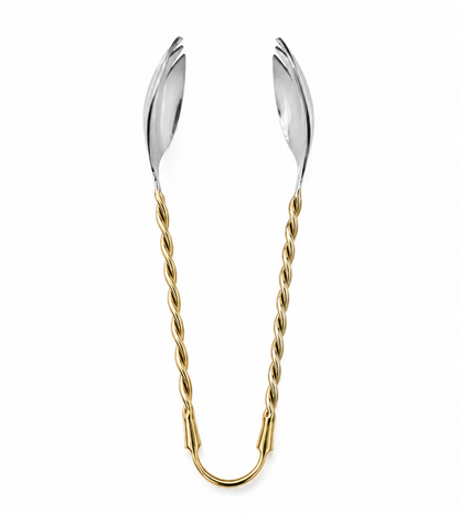 Gold/Silver Twisted Tongs
