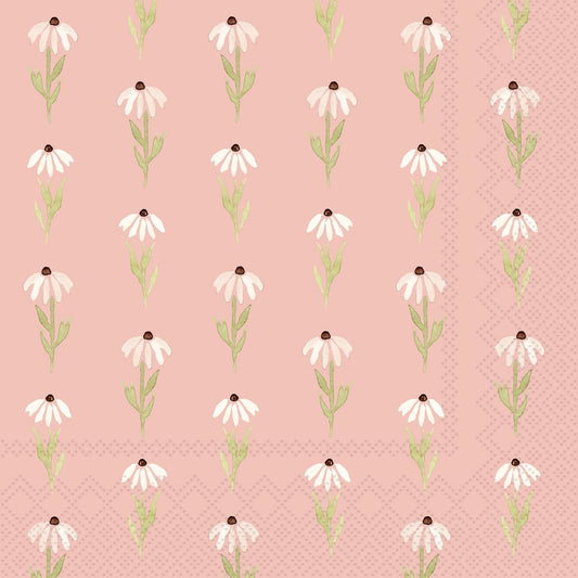 Pink Daisy Guest Towel 16pk