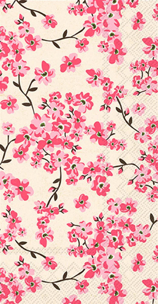 Cherry Blossoms Pattern Guest Towel 16pk