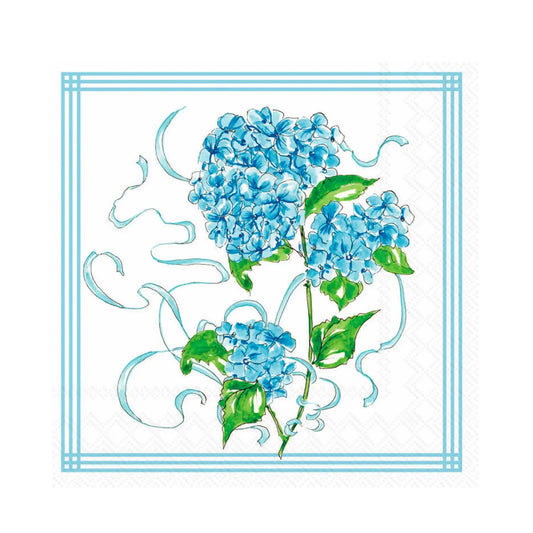 Hydrangea Allover Cocktail Napkins 20pk