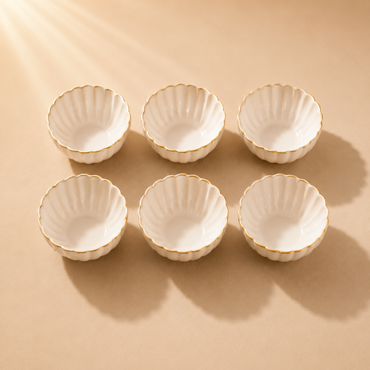 Atlantic Dessert Bowl Cream Set of 6