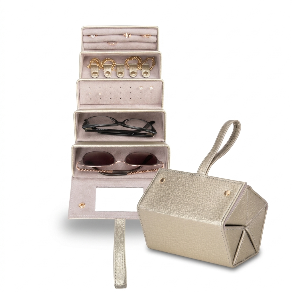Leah 5 Eyewear & Jewlery Case