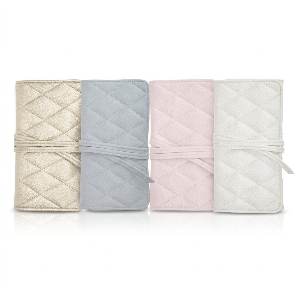 Leah Quilted Jewlery Roll