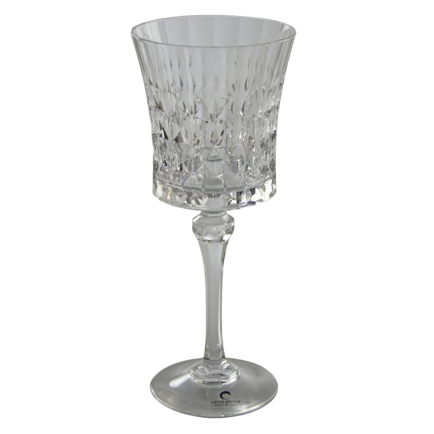 Diamond Water Glasses Clear Set of 6