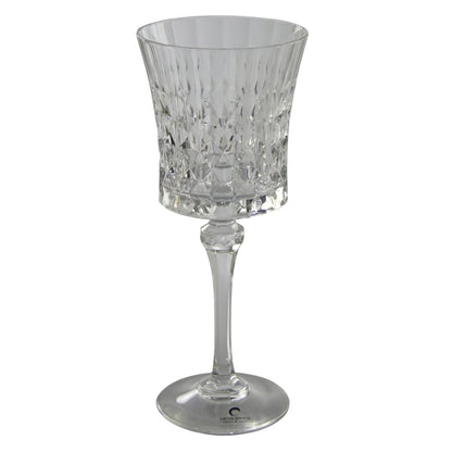 Diamond Water Glasses Clear Set of 6