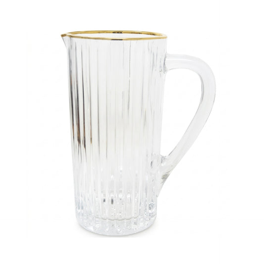 Linear Design Gold Rim Pitcher