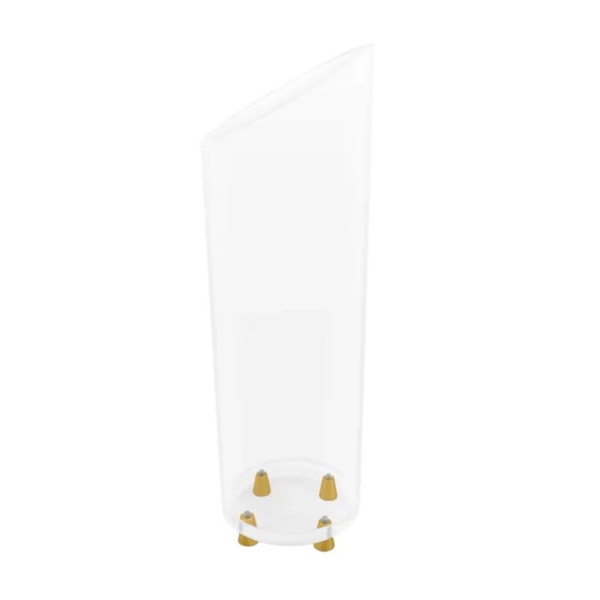 Acrylic Clear Vase With Gold Legs