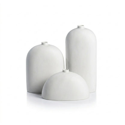 Lily All-White Ceramic Vase