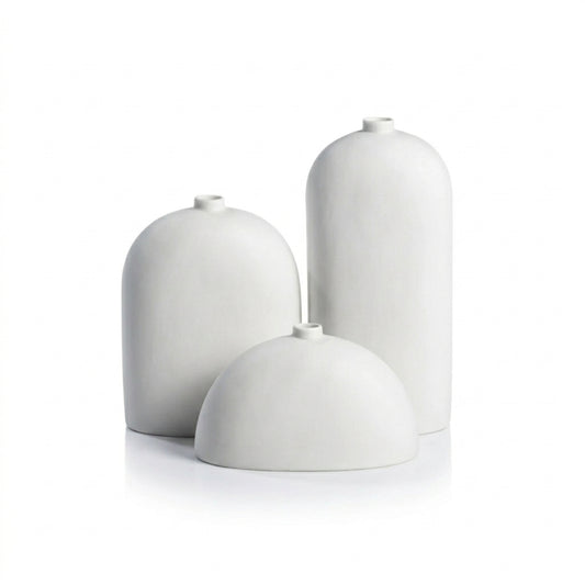 Lily All-White Ceramic Vase